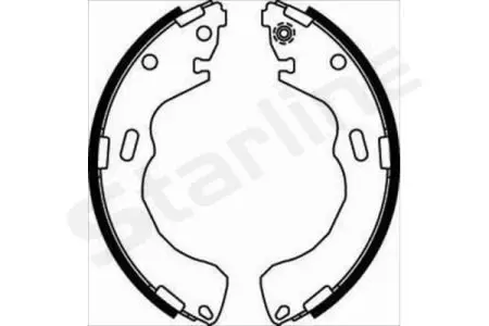 Тормозные колодки. к-кт. STARLINE BC 08030