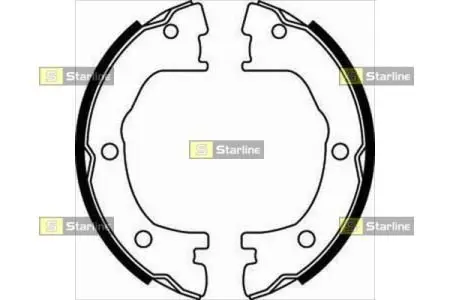 Тормозные колодки. к-кт. STARLINE BC 07800