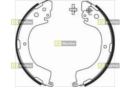 Тормозные колодки. к-кт. STARLINE BC 07620