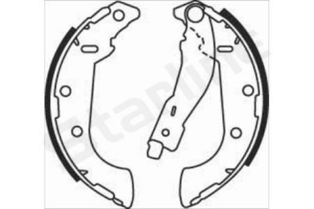 Тормозные колодки. к-кт. STARLINE BC 07500 (фото 1)