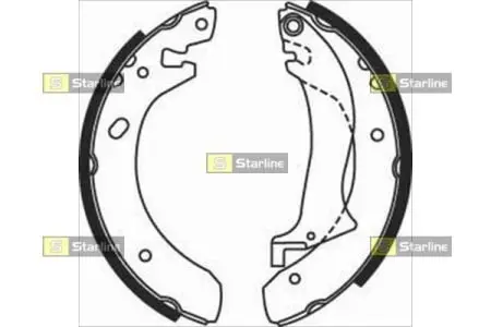 Тормозные колодки. к-кт. STARLINE BC 07510