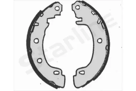 Гальмівні колодки барабанні STARLINE BC 07170 (фото 1)