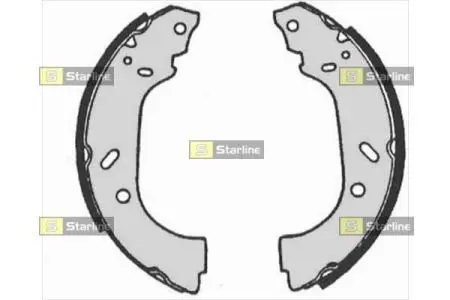 Тормозные колодки. к-кт. Starline STARLINE BC 07150