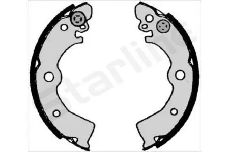 Гальмівні колодки барабанні STARLINE BC 07030 (фото 1)