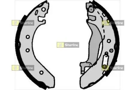 Тормозные колодки. к-кт. Starline STARLINE BC 06040