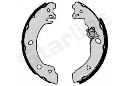 Гальмівні колодки барабанні STARLINE BC 05770 (фото 1)