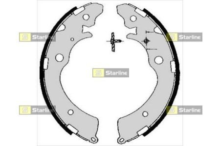 Тормозные колодки. к-кт. STARLINE BC 05690 (фото 1)