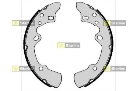 Тормозные колодки. к-кт. STARLINE BC 05620 (фото 1)