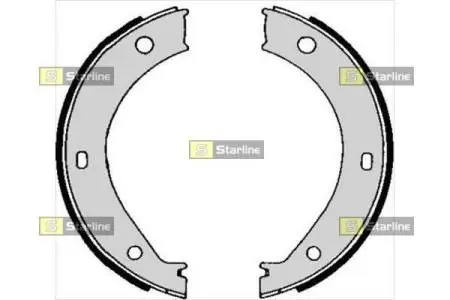 Гальмiвнi колодки. к-кт. STARLINE BC 04690