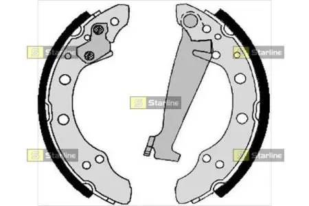 Тормозные колодки. к-кт. Starline STARLINE BC 04100