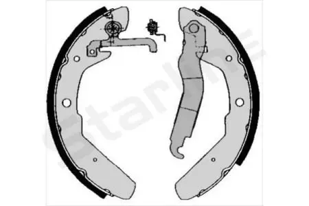 Тормозные колодки. к-кт. STARLINE BC 03970