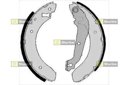 Тормозные колодки. к-кт. STARLINE BC 01380B
