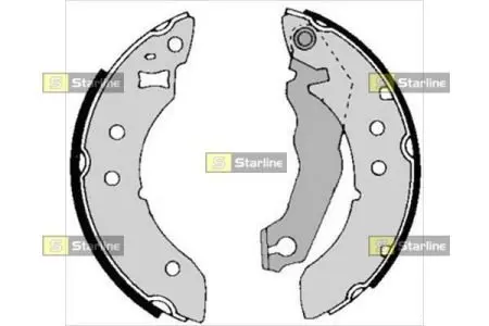 Тормозные колодки. к-кт. STARLINE BC 01390 (фото 1)