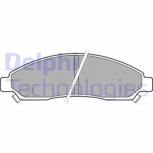 Тормозные колодки. дисковые Delphi LP2037