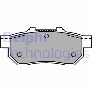 Тормозные колодки. дисковые Delphi LP1456