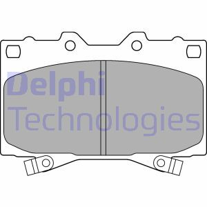 Тормозные колодки. дисковые Delphi LP1308