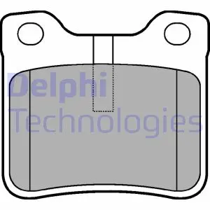 Тормозные колодки. дисковые Delphi LP0991