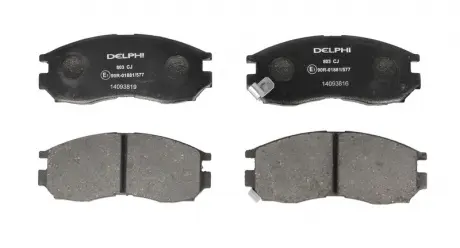 Тормозные колодки. дисковые Delphi LP0803