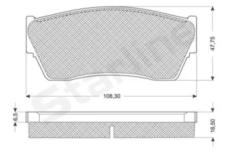 Гальмівні колодки дискові STARLINE BD S177 (фото 1)