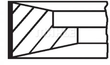Комплект колец на поршень MAHLE MAHLE KNECHT 03340N0