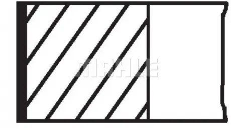 Комплект колец на поршень MAHLE MAHLE KNECHT 02822N1