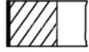 Комплект колец на поршень MAHLE KNECHT 013RS101000N0 (фото 1)