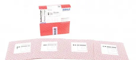Комплект колец на поршень MAHLE MAHLE KNECHT 01210N0