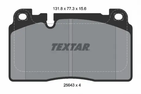 Тормозные колодки. к-кт. TEXTAR 2564302