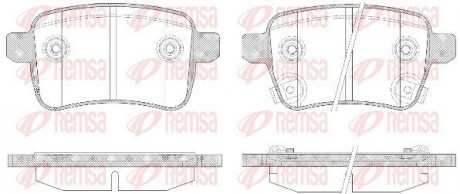 Колодки тормозные дисковые REMSA 1450.12