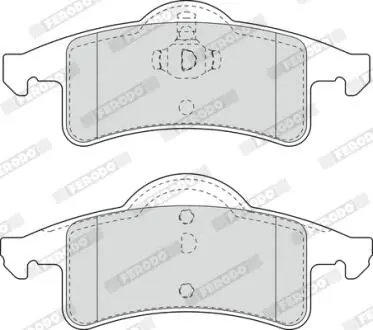 Тормозные колодки. к-кт. FERODO FDB1524 (фото 1)