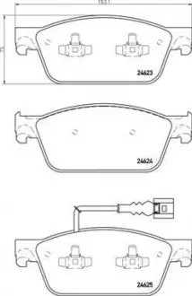 Тормозные колодки. к-кт. BREMBO P85 141