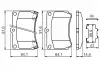 Колодки тормозные дисковые BOSCH 0986461141 (фото 8)