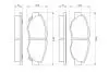 Колодки гальмівні (передні) Honda Accord IV 90-93 BOSCH 0 986 461 124 (фото 5)