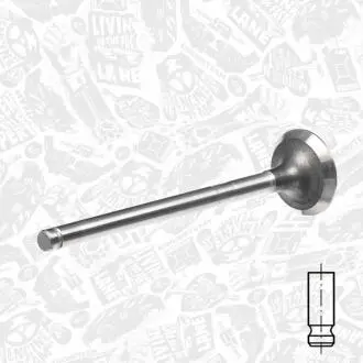 Фото 1 - випускний клапан ET ENGINETEAM VE0022 Випускний клапан ET ENGINETEAM VE0022 (фото 1)