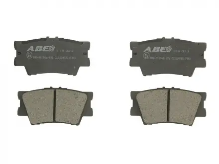 Тормозные колодки. дисковые ABE C22034ABE