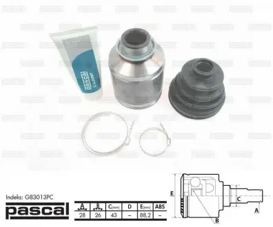 Шарнир приводного вала PASCAL G83013PC (фото 1)
