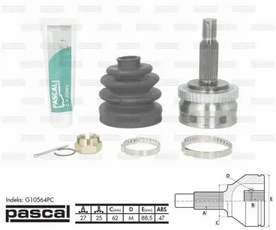 Шарнір прівідного валу PASCAL G10564PC