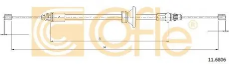 Трос стояночного тормоза COFLE 11.6806
