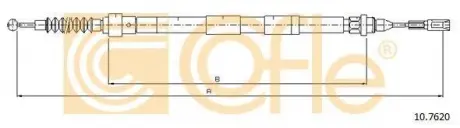 Трос стояночного тормоза COFLE 10.7620 (фото 1)