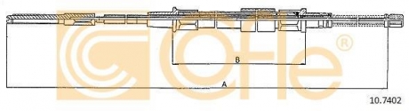 Трос стояночного тормоза COFLE 10.7402 (фото 1)