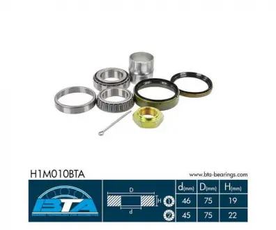 Підшипник колеса.комплект BTA H1M010BTA (фото 1)