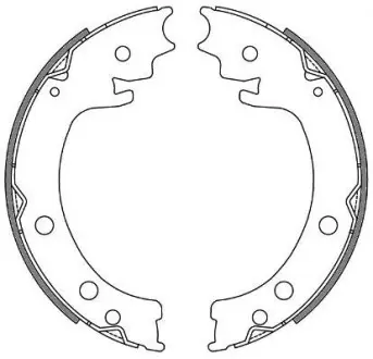 Колодки тормозные барабанные REMSA 4629.00