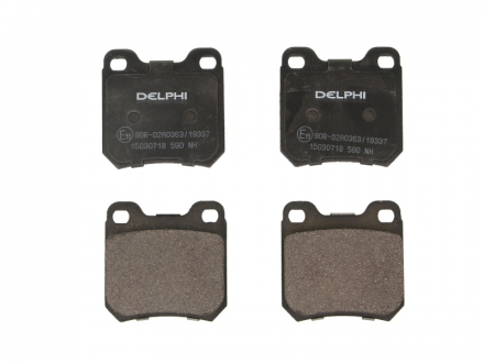 Тормозные колодки, дисковые Delphi LP0590