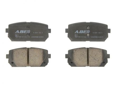Тормозные колодки, дисковые ABE C20309ABE (фото 1)