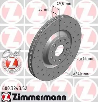 Тормозные диски ZIMMERMANN 600324352