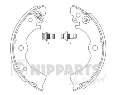 Тормозной колодка NIPPARTS J3501042