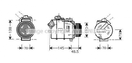 Компрессор кондиционера AVA AVA COOLING BWA K309
