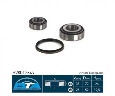 Подшипник колеса.комплект BTA H2R017BTA