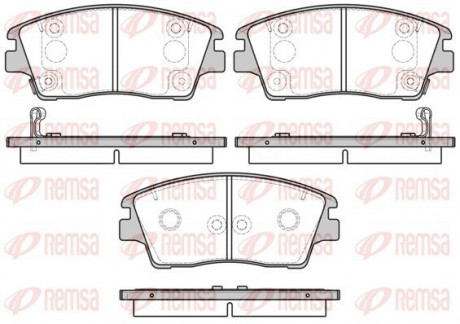 Колодки гальмівні дискові REMSA 1676.02