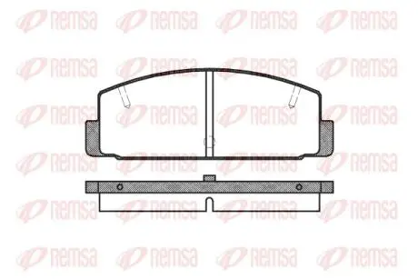 Колодки гальмівні дискові REMSA 0179.10